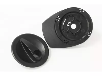 Drehgriff & Rückplatte Stahschrank